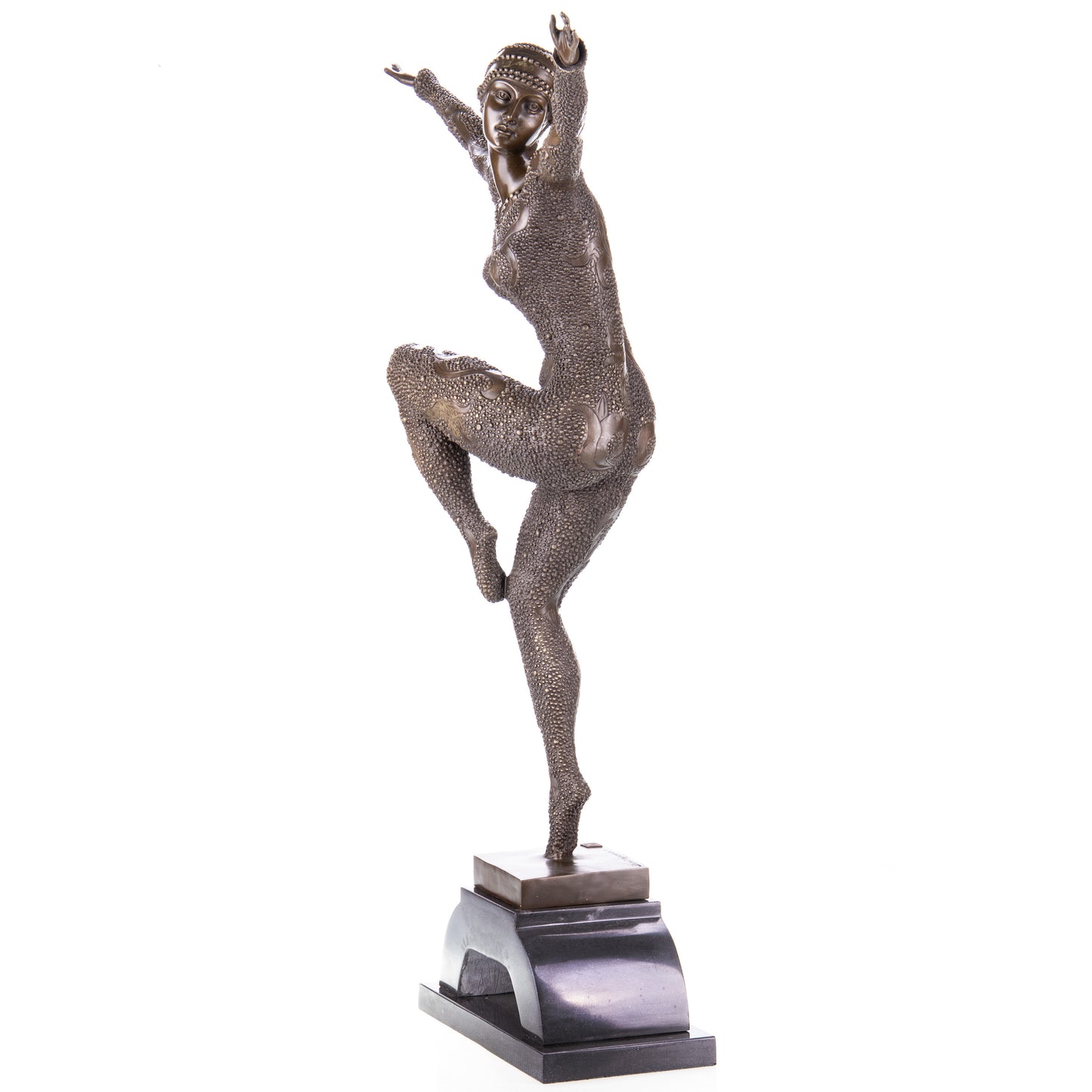 Statue en Bronze Danseuse  Kapurthalas d'après Chiparus