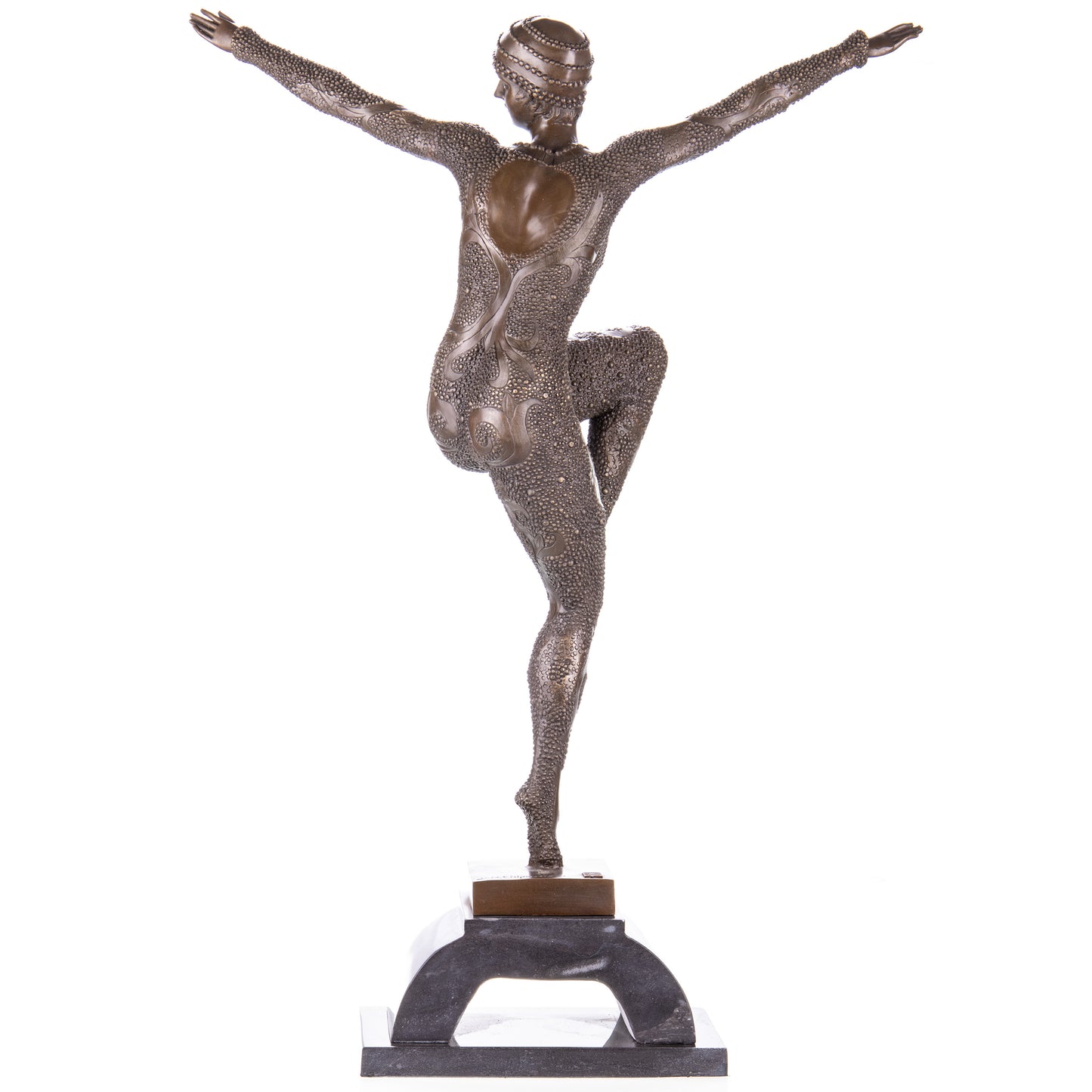 Statue en Bronze Danseuse  Kapurthalas d'après Chiparus