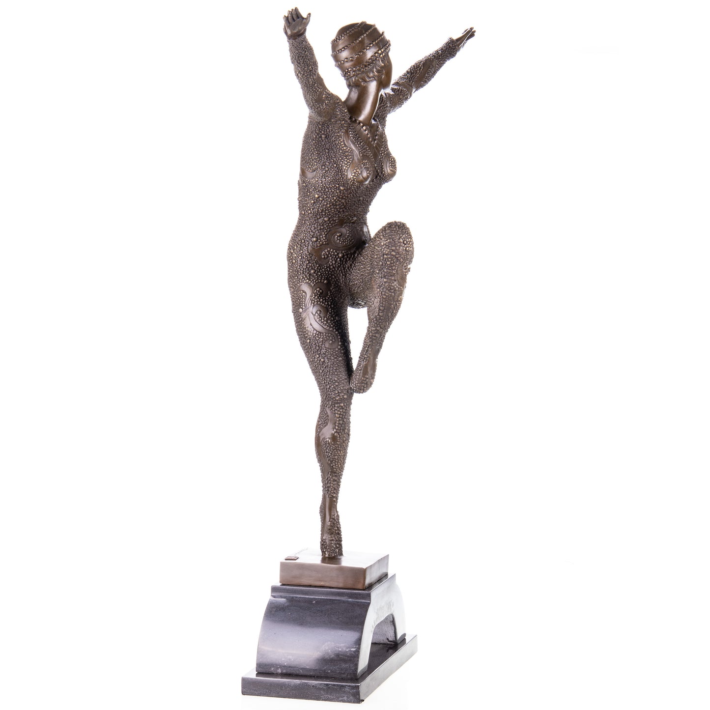 Statue en Bronze Danseuse  Kapurthalas d'après Chiparus
