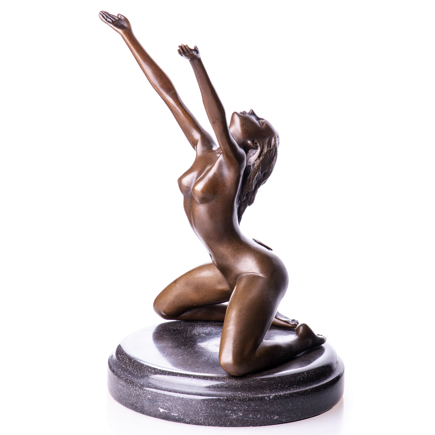 Statue en Bronze Femme nue à genoux