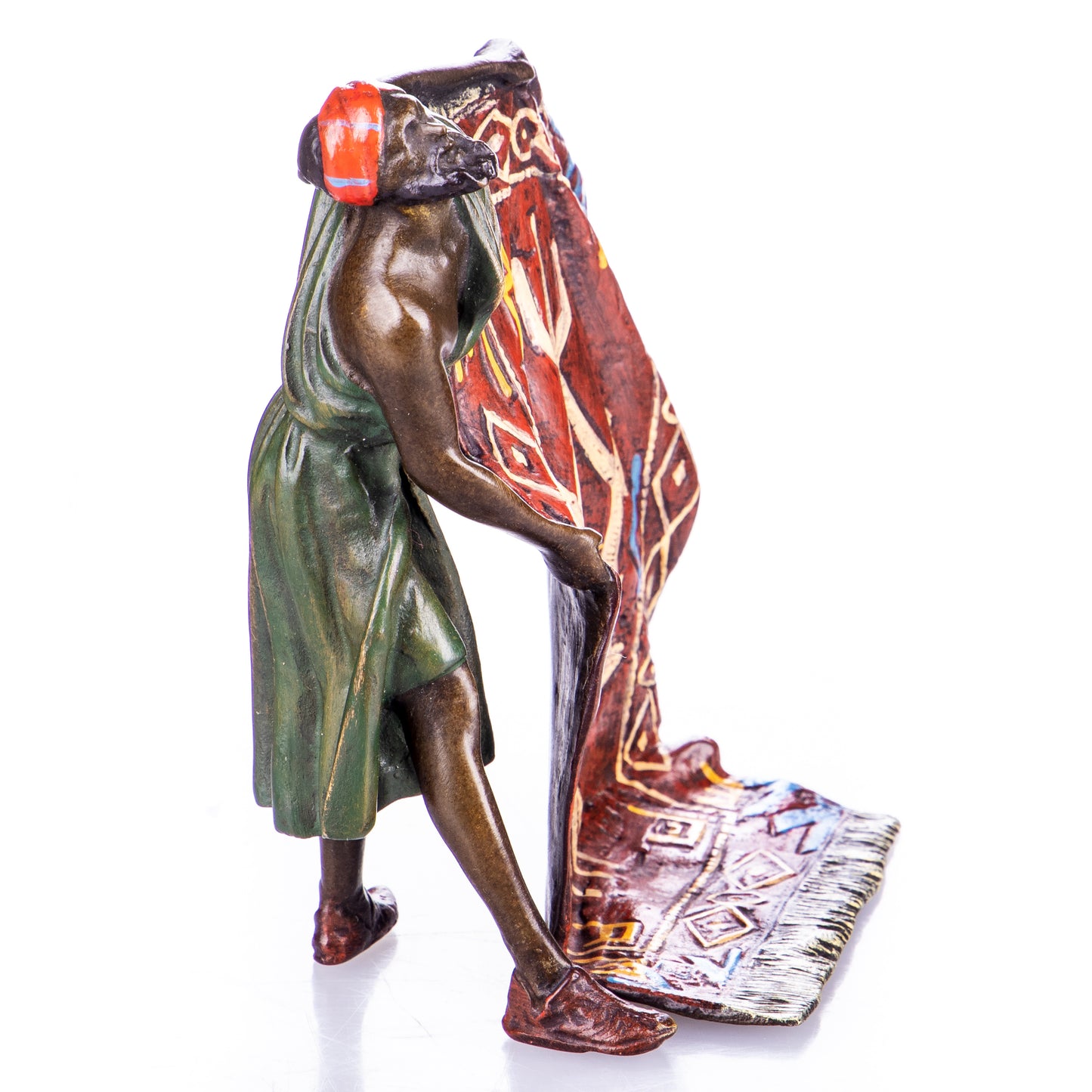 Statue en Bronze Vendeur Arabe