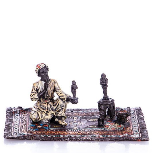 Statue en Bronze Vendeur Arabe