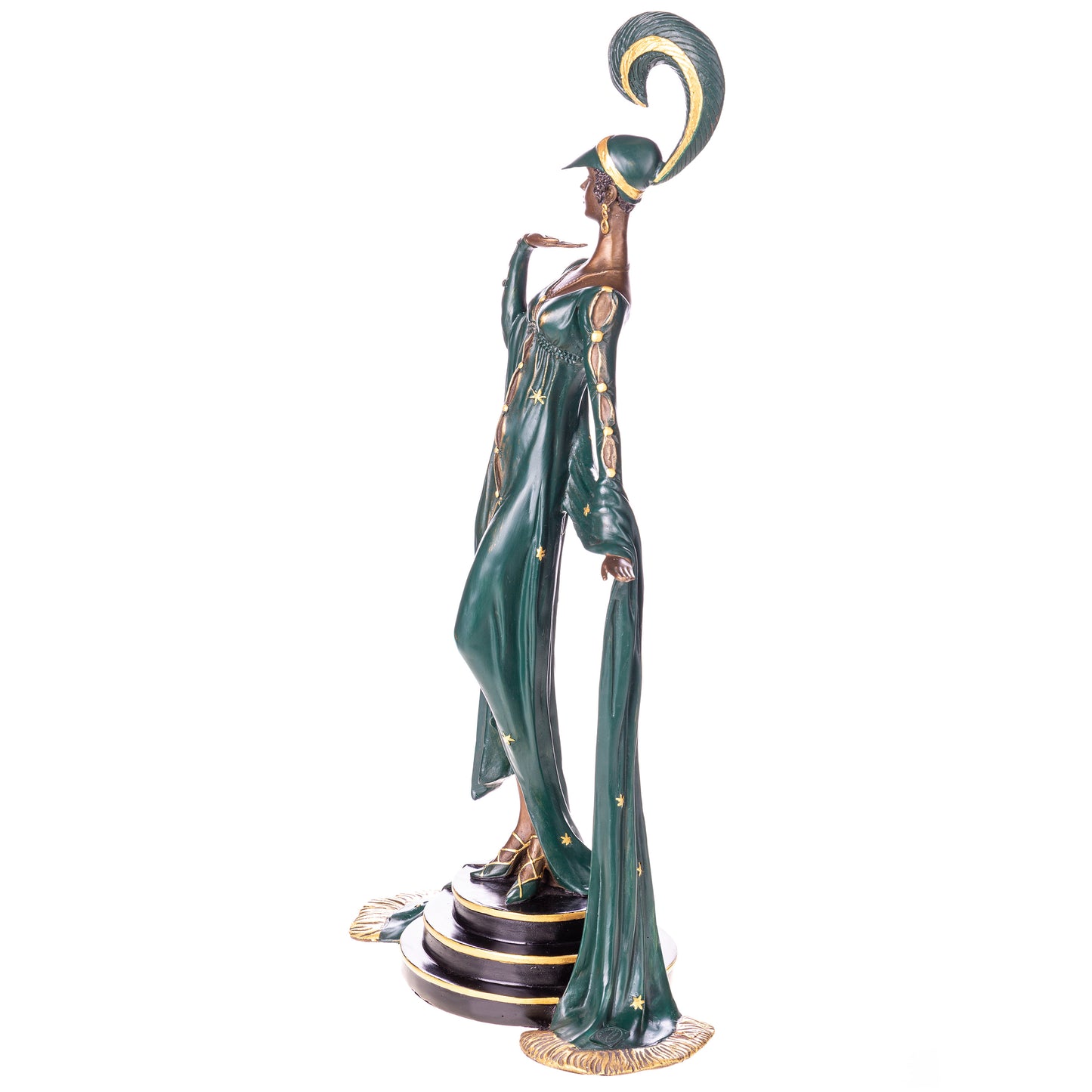 Statue en Bronze Femme Art Deco