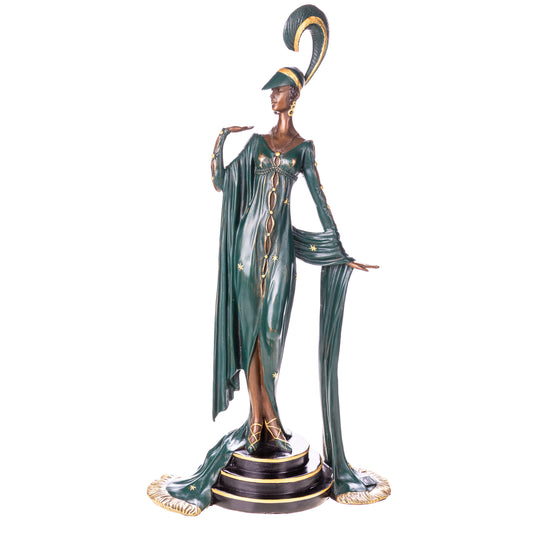 Statue en Bronze Femme Art Deco