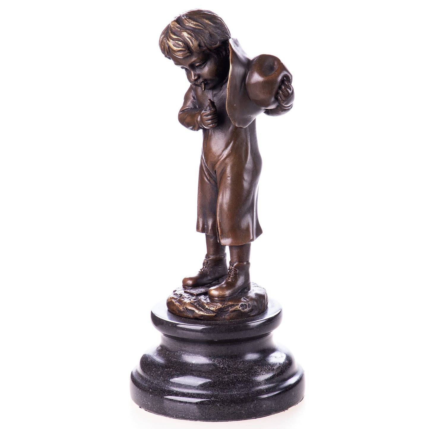 Statue en Bronze Garçon à la cigarette