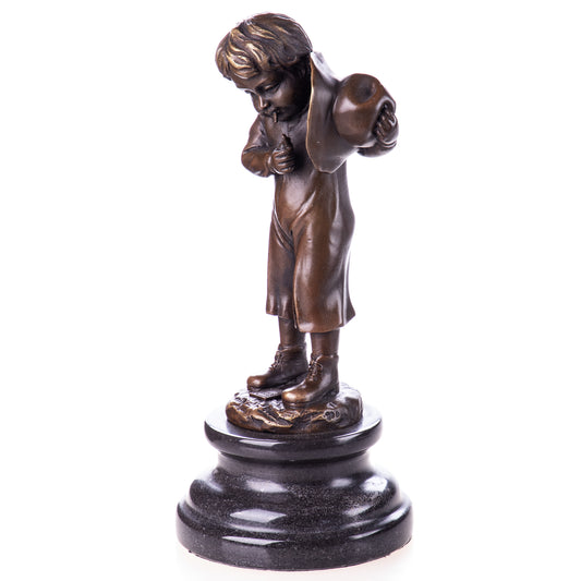 Statue en Bronze Garçon à la cigarette