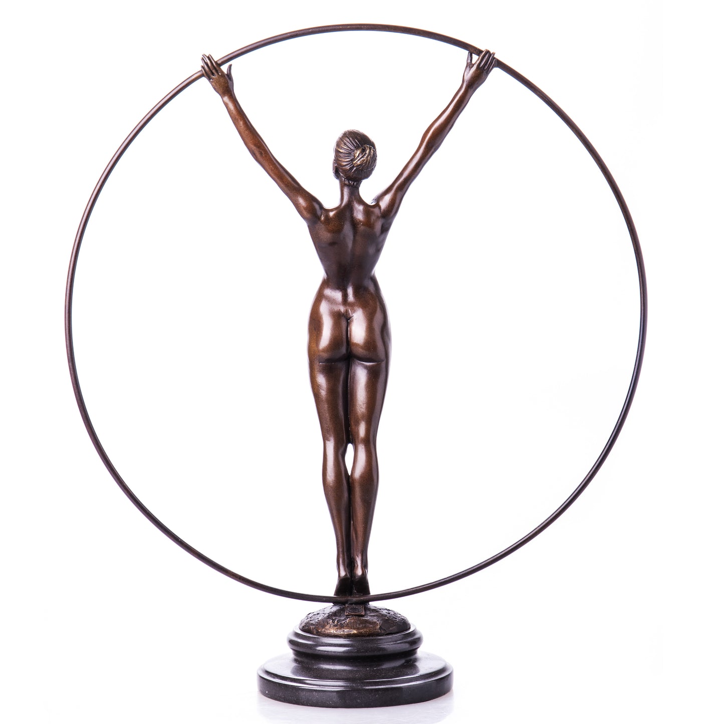 Statue en Bronze Femme au Cerceau