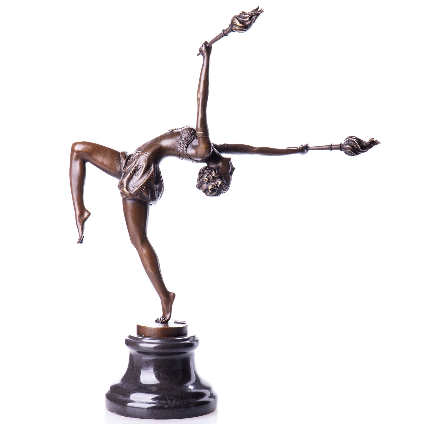 Statue en Bronze Danseuse aux Flambeaux