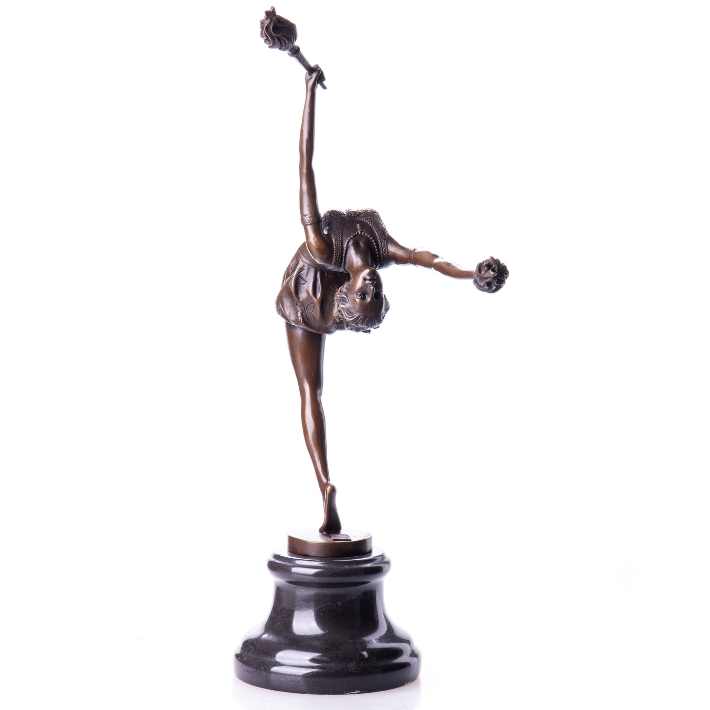 Statue en Bronze Danseuse aux Flambeaux