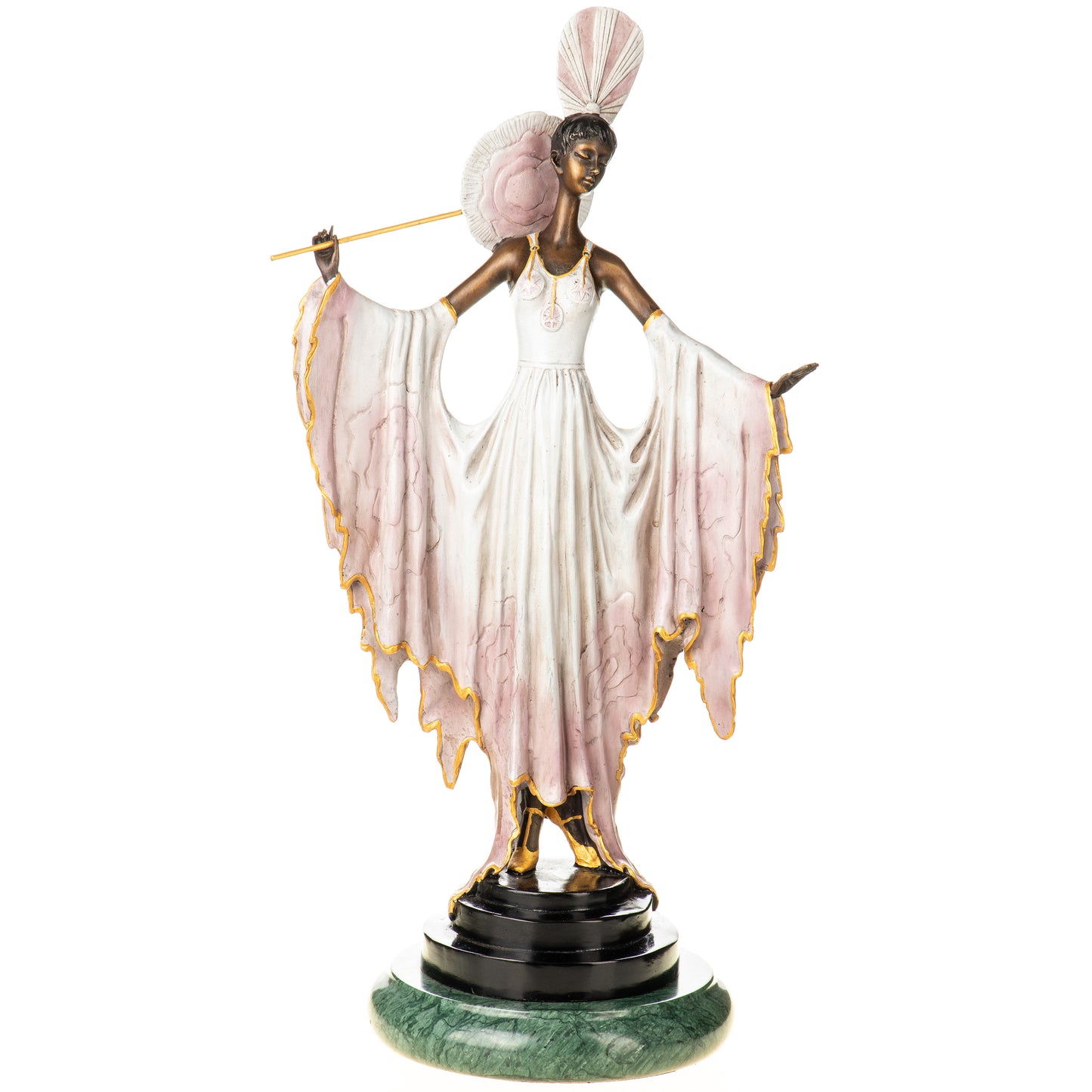 Statue en Bronze Femme à l'éventail