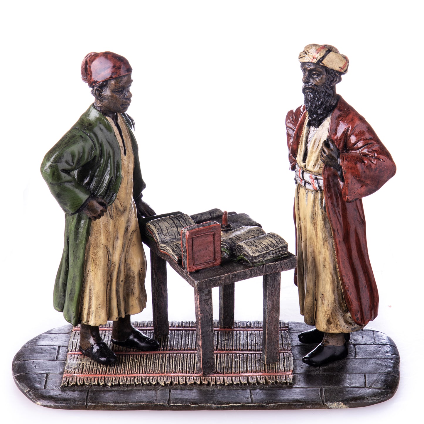 Statue en Bronze Erudits Arabes