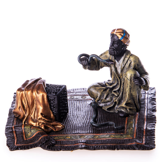 Statue en Bronze Arabe aux Serpents