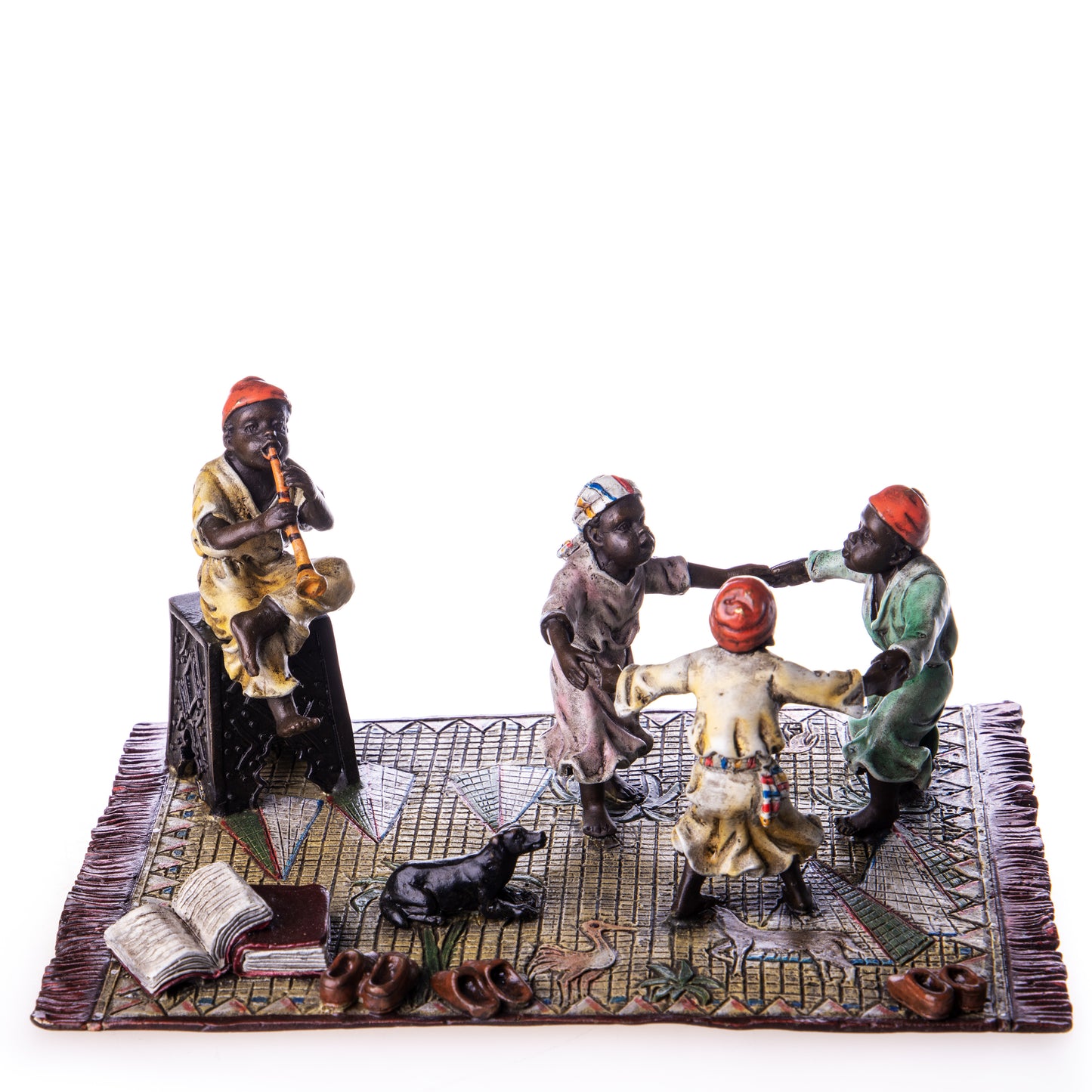 Statue en Bronze Enfants Musiciens et Danseurs