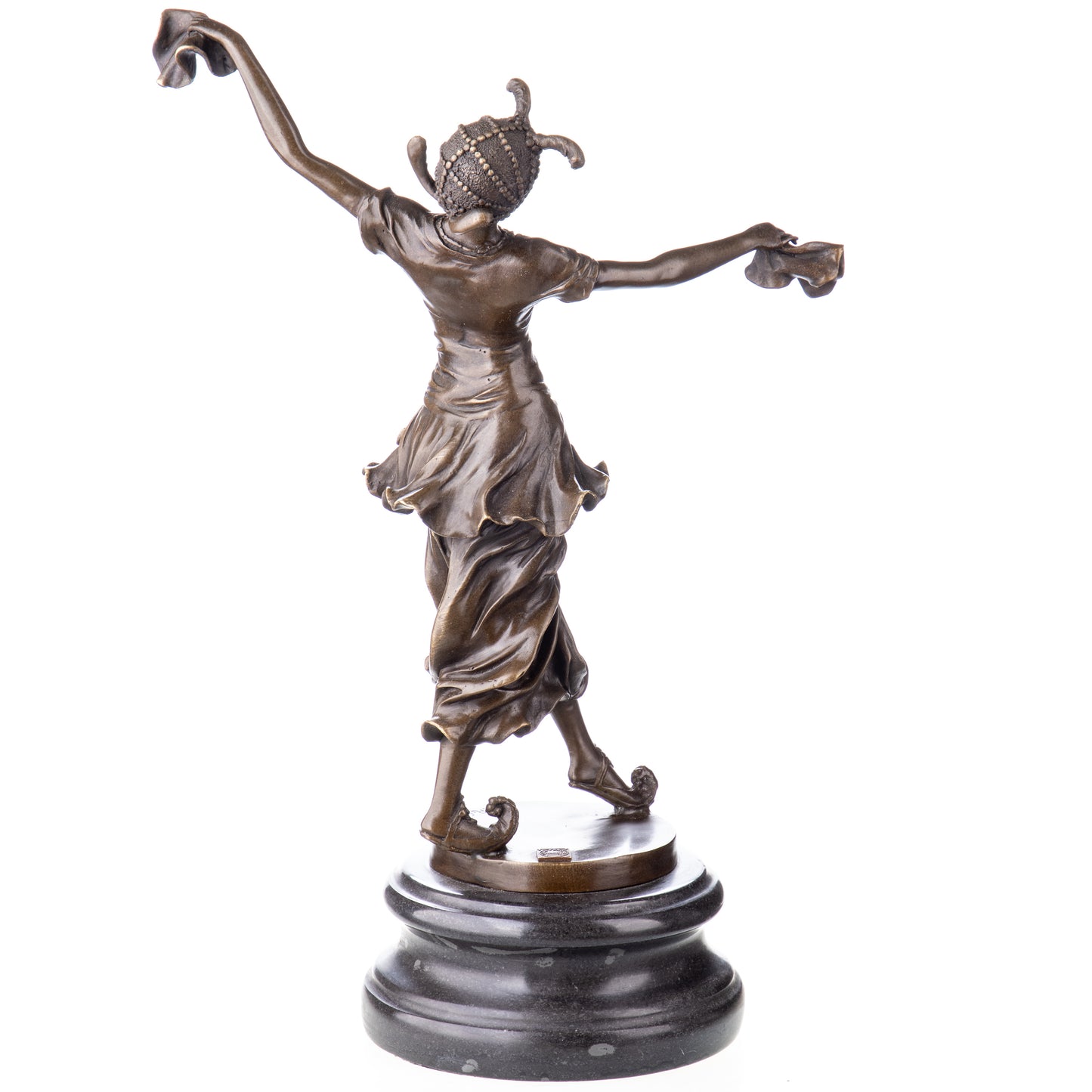 Statue en Bronze Danseuse aux foulards