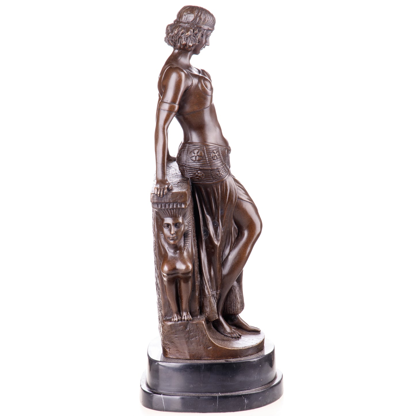 Sculpture en bronze Danseuse égyptienne