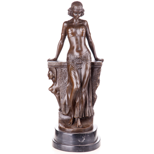 Sculpture en bronze Danseuse égyptienne