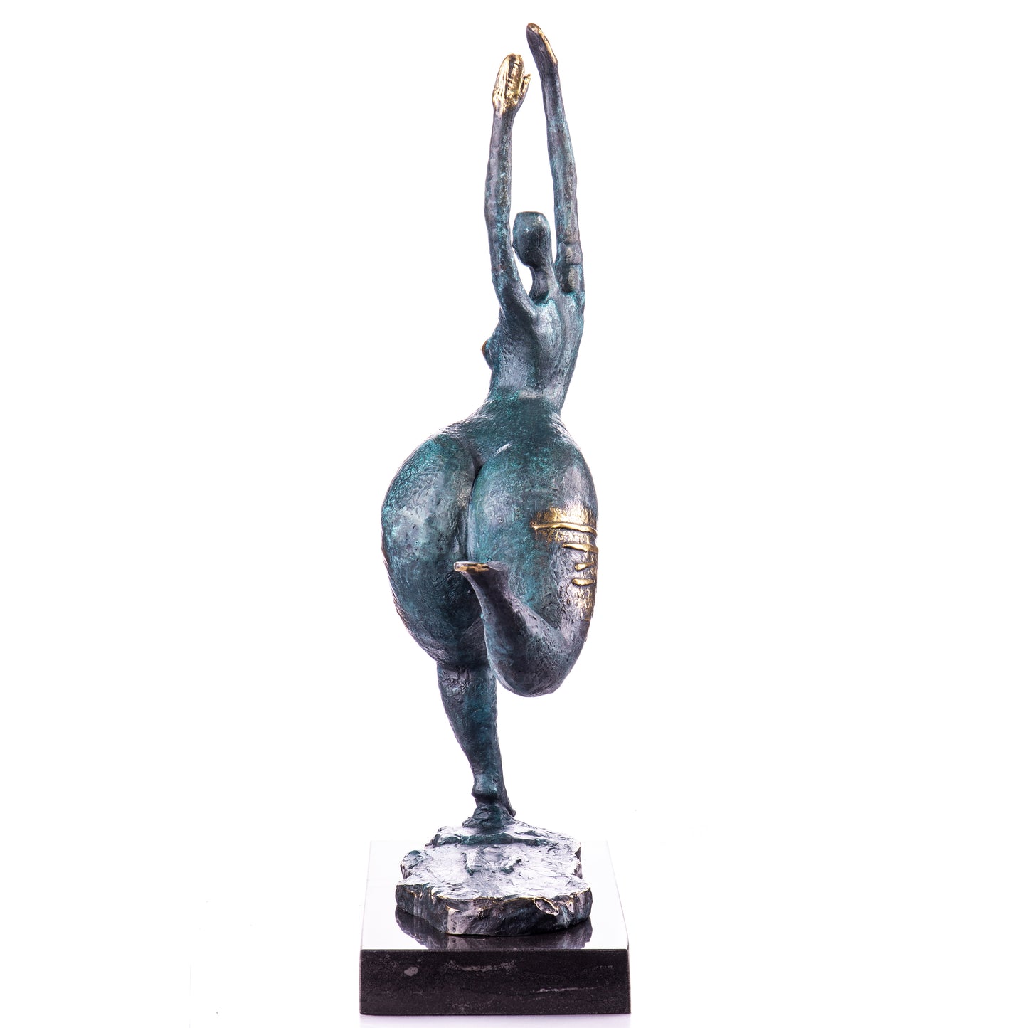 Sculpture en bronze abstraite d'une femme nue,sculpture moderne et décorative.Formes Arrondies.
