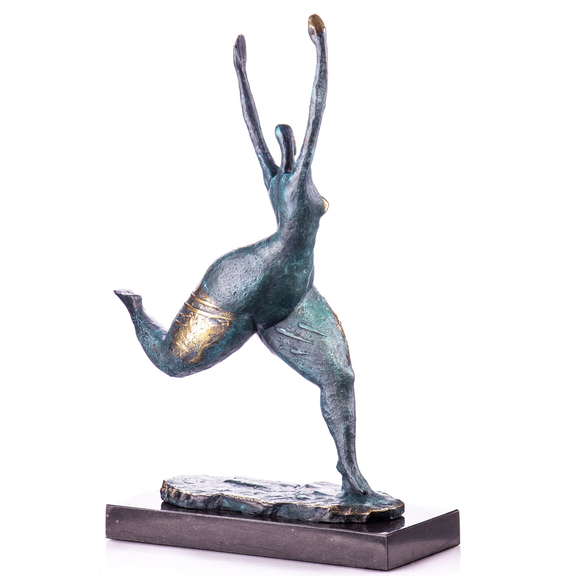 Sculpture en bronze abstraite d'une femme nue,sculpture moderne et décorative.Formes Arrondies.