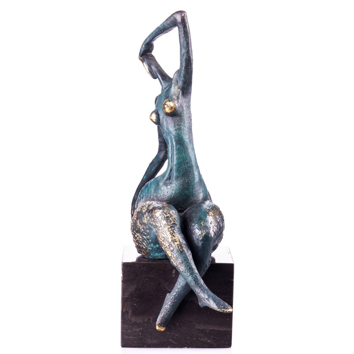 Sculpture en bronze abstraite d'une femme nue,sculpture moderne et décorative.Formes Arrondies.