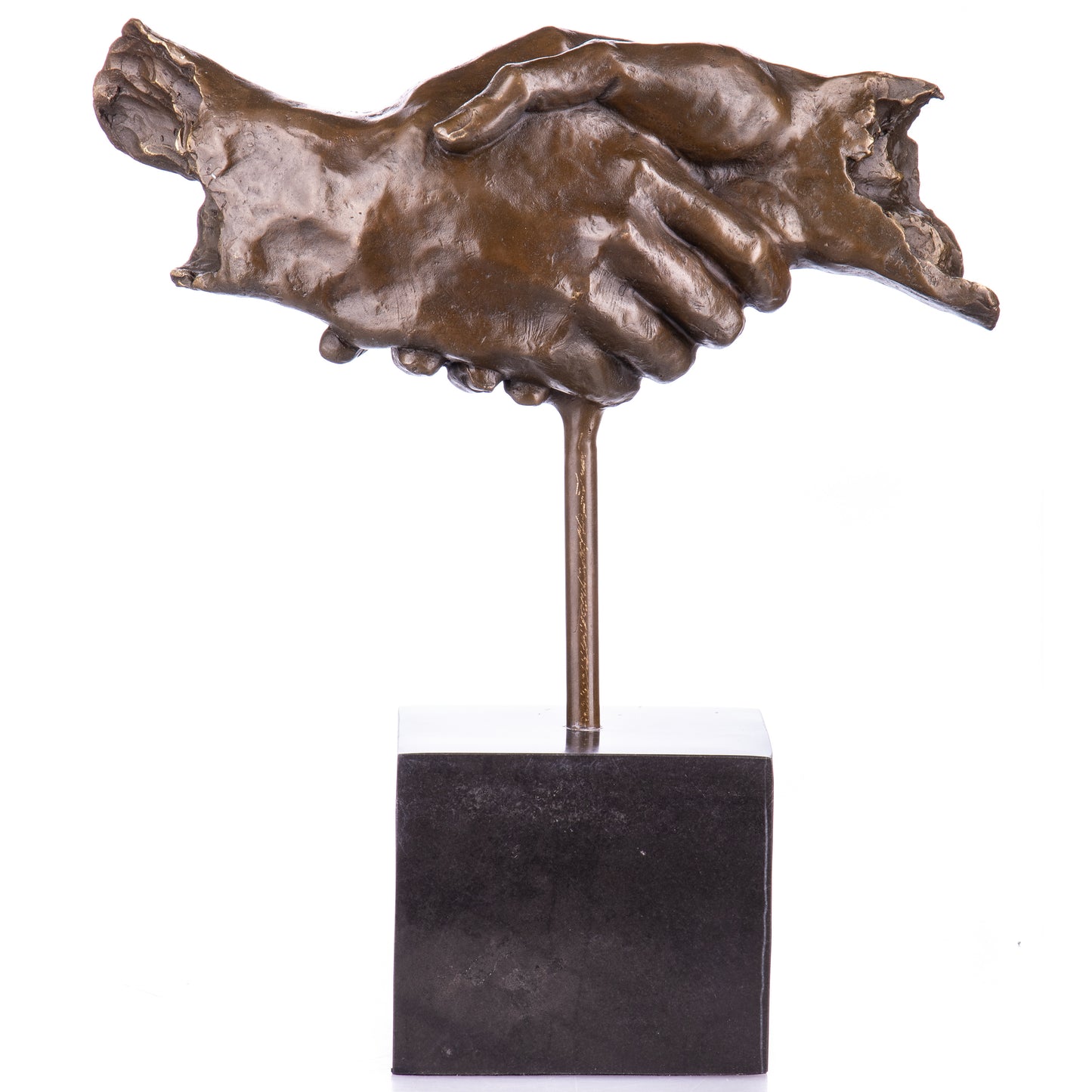 Statue en bronze Mains l'amitié