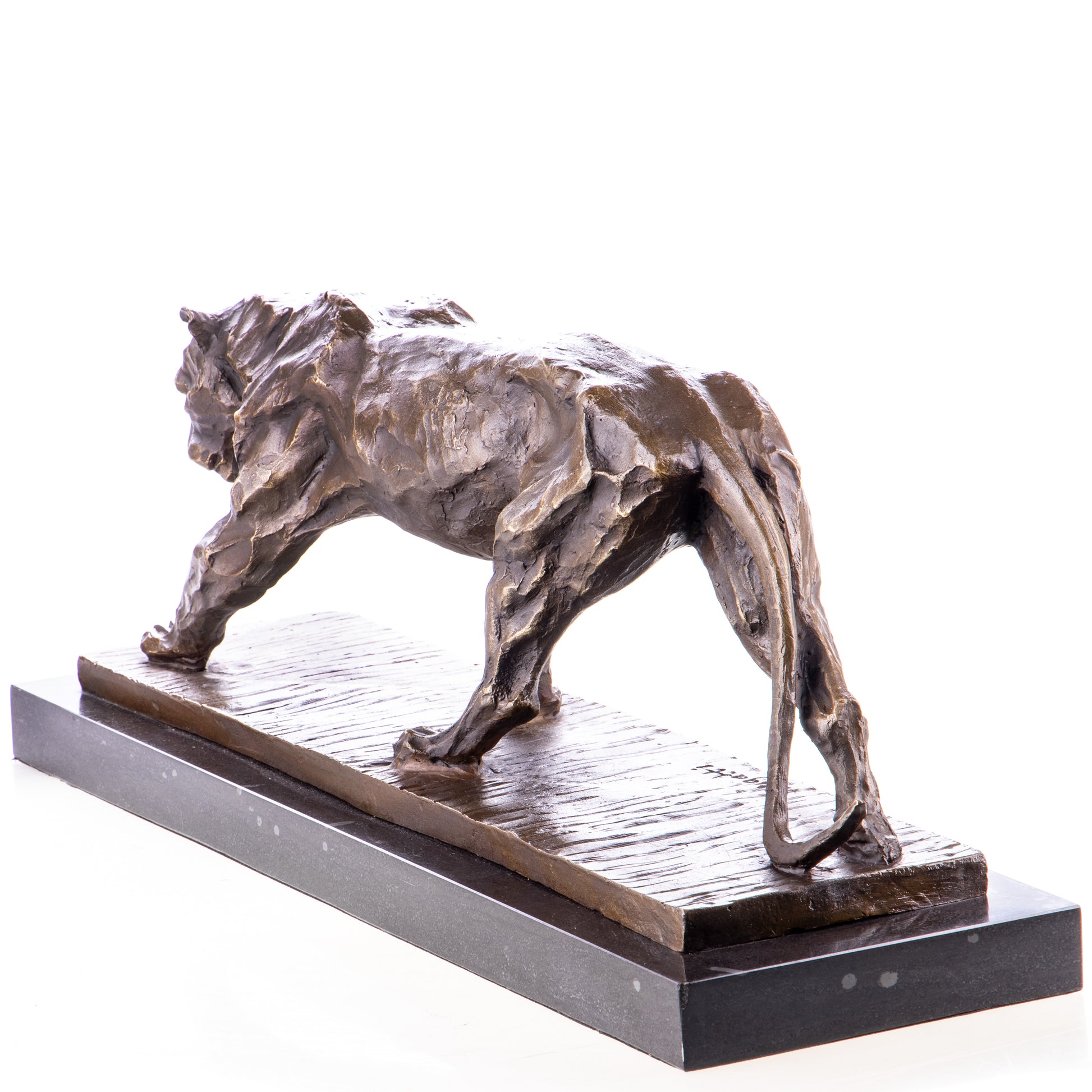 Sculpture en bronze d'une Panthère Abstraite Cubiste.