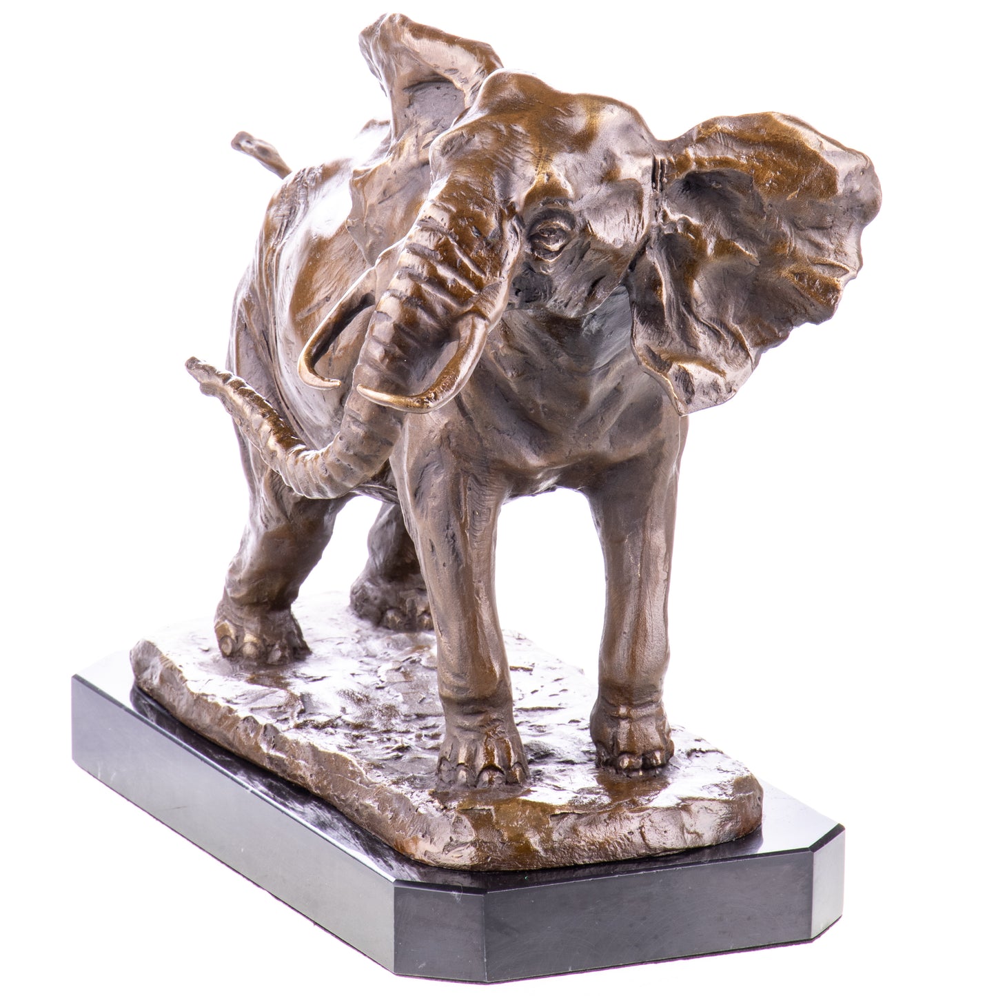 Sculpture en Bronze d'un Éléphant,style Artistique et Décoratif.