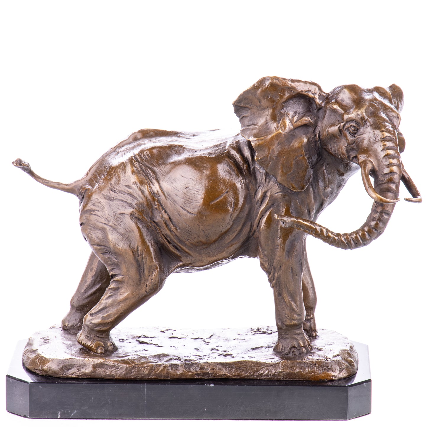 Sculpture en Bronze d'un Éléphant,style Artistique et Décoratif.