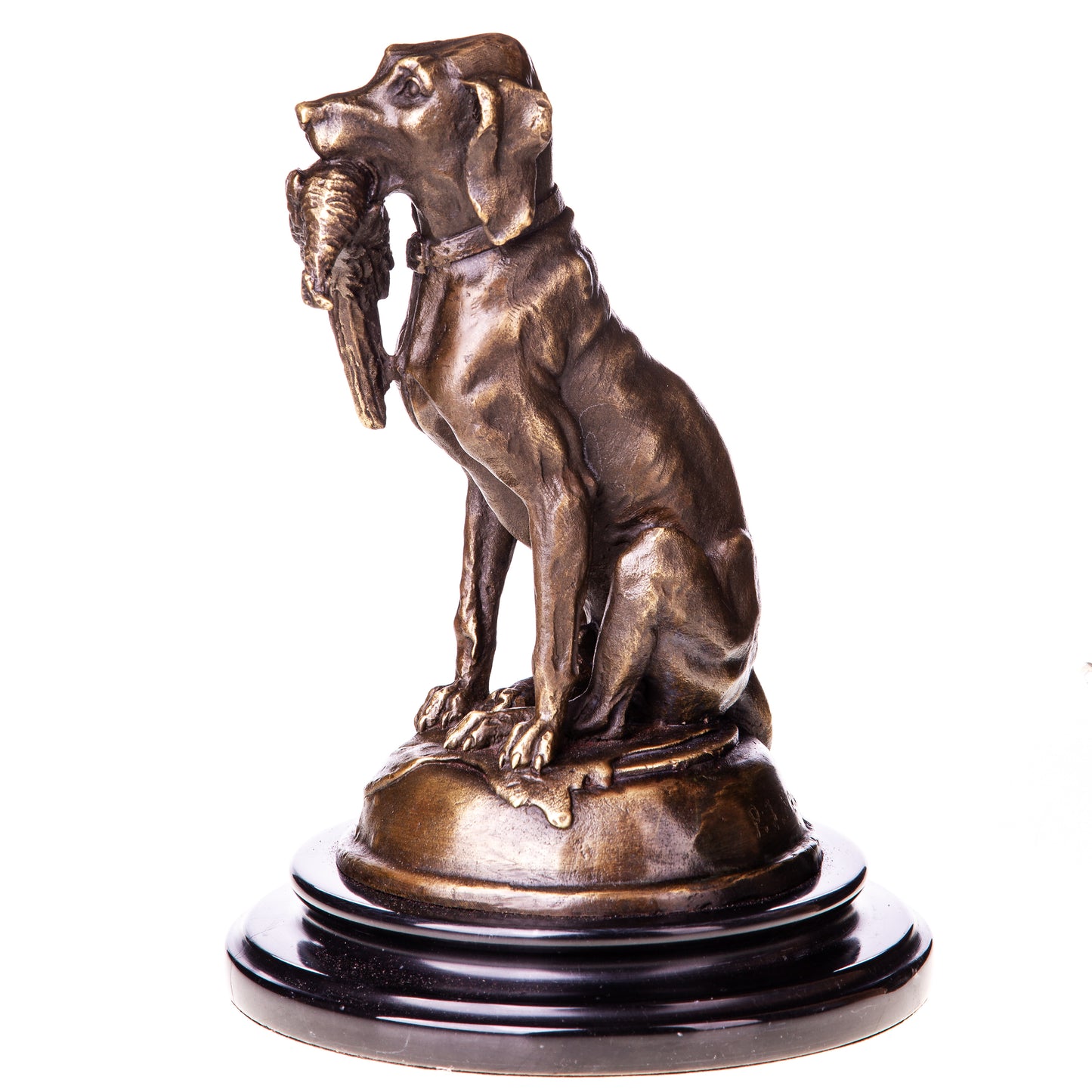 Sculpture en Bronze D'un Chien de Chasse.