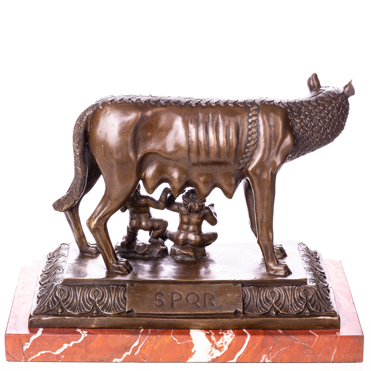 sculpture en bronze Louve Capitoline Romulus et Romus