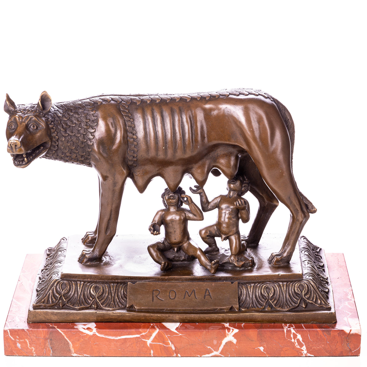 sculpture en bronze Louve Capitoline Romulus et Romus